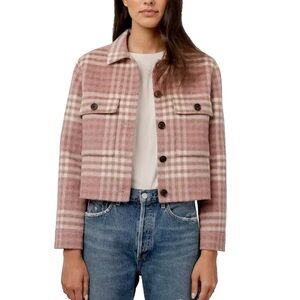 Rails Steffi Pink Plaid Cropped Blazer Jacket NWT size medium